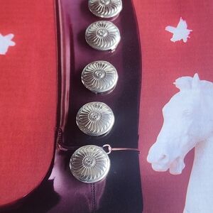 STERLING SILVER BUTTON COVERS 5 Pieces